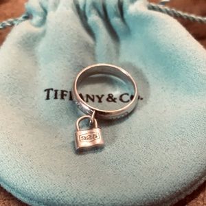 Authentic Tiffany & co padlock ring